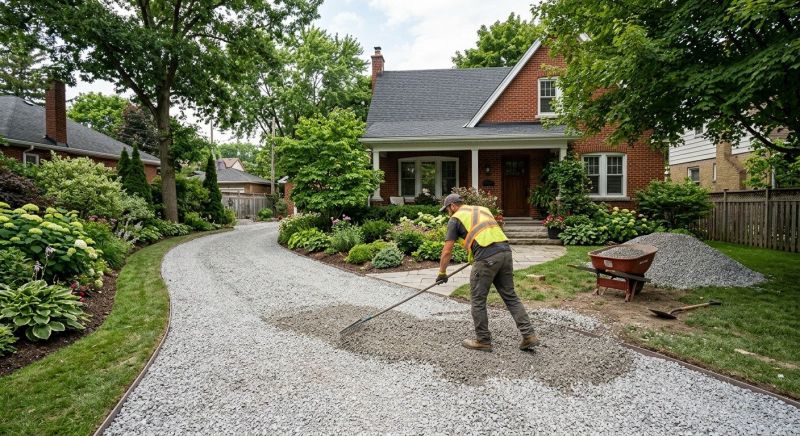 Gravel Spreading in Calvert County, MD